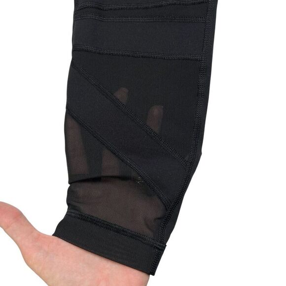 Lululemon Wunder Under Pant Hi-Rise Tech Mesh 25" Inseam Black Size 6 - Picture 4 of 8